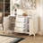 47.2" Sideboard With Adjustable Shelves, 3 Drawers-1675166669