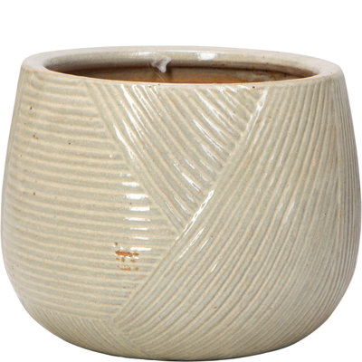 9 In. Miramar Beach Planter - Antique Cream