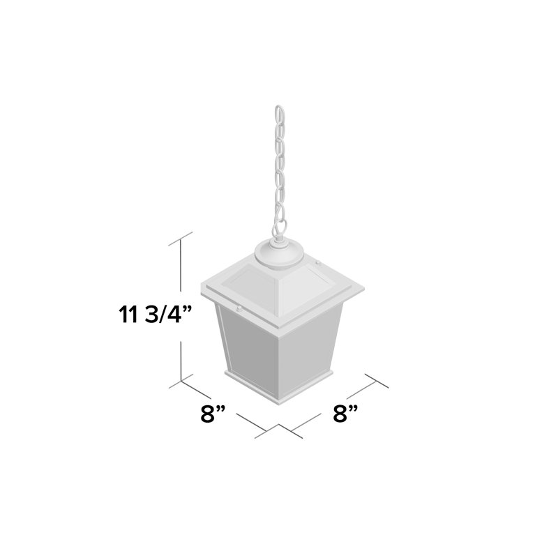 Niell Outdoor Hanging Lantern, Matte Black