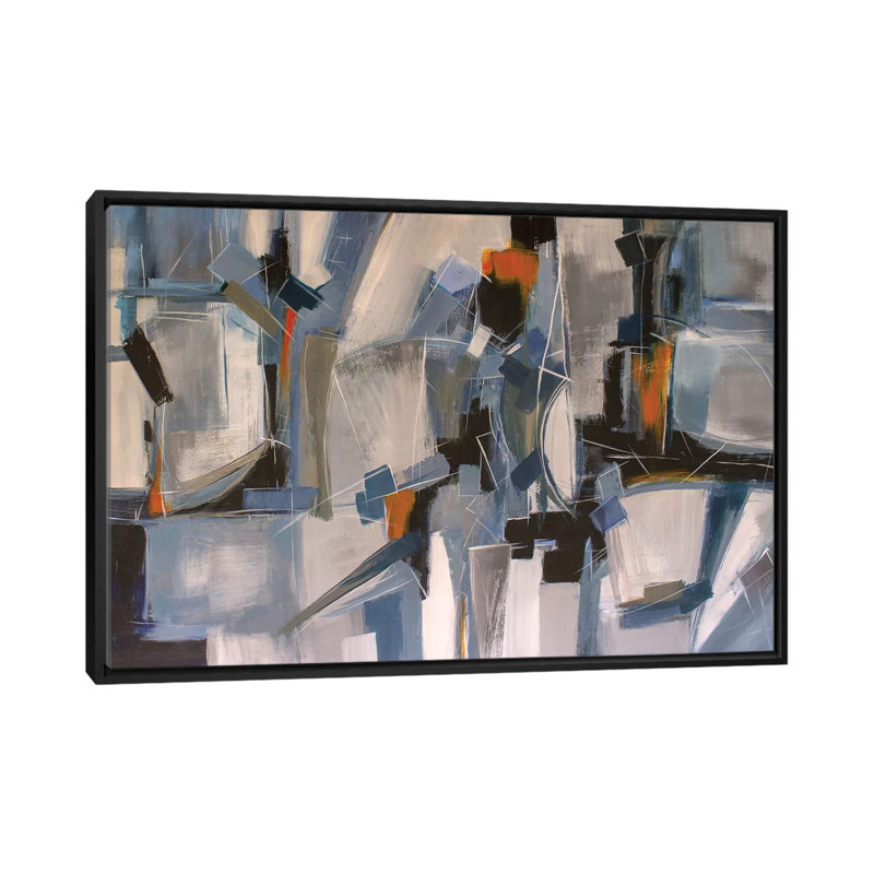 Raz, H 18 po x l 26 po x P 1,5 po, Toile avec cadre noir, Pas de tapis
