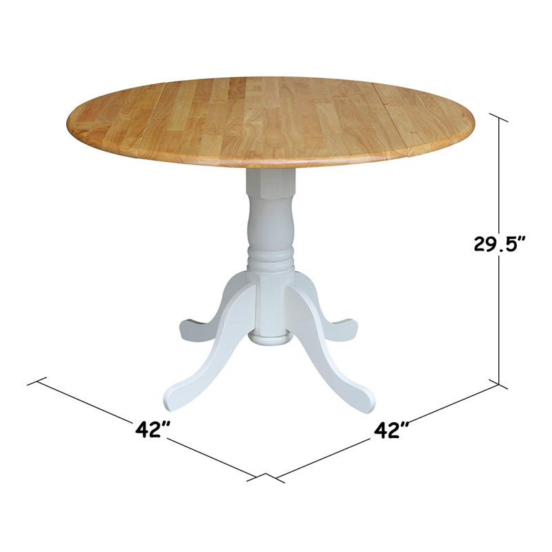 Table de salle à manger extensible en bois manufacturé 29,49 po H, Brun clair / jaune