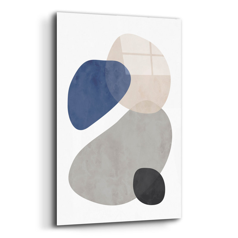 «Stone No. 1» par Brandon Wong, art mural en verre acrylique, H 24 po x l 16 po x P 0,2 po