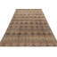 Vintage Turkish Rug, Beige-Brown And Blue Geometric Floral Pattern - Rug & Kilim