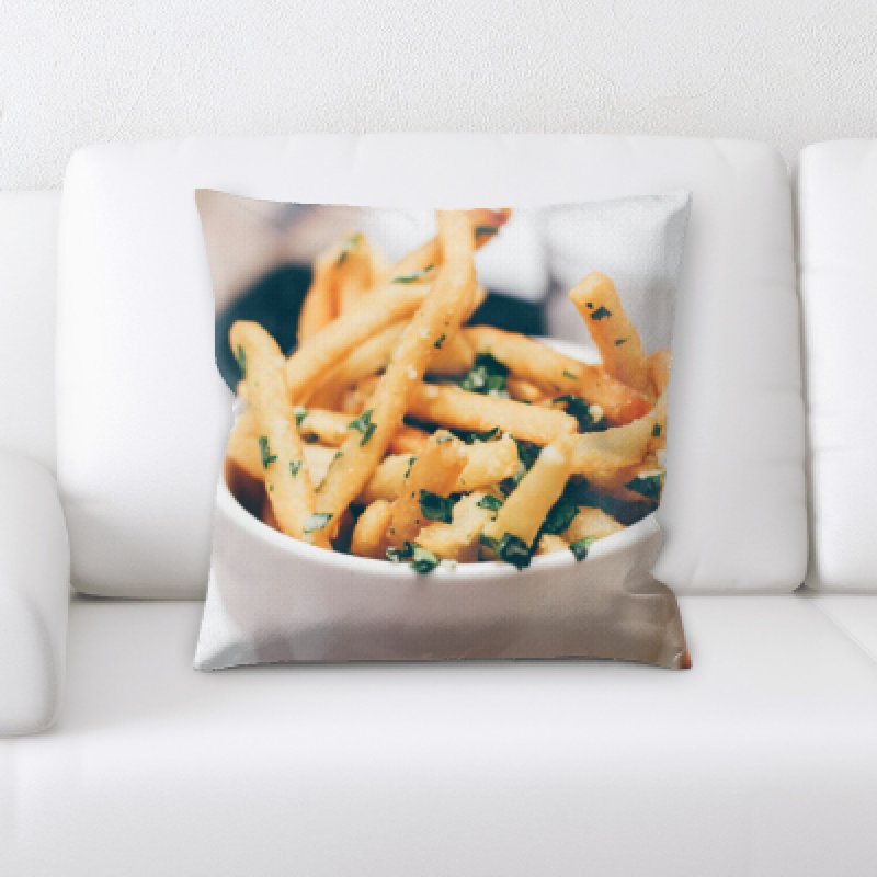 Microsuede Reversible Throw Pillow