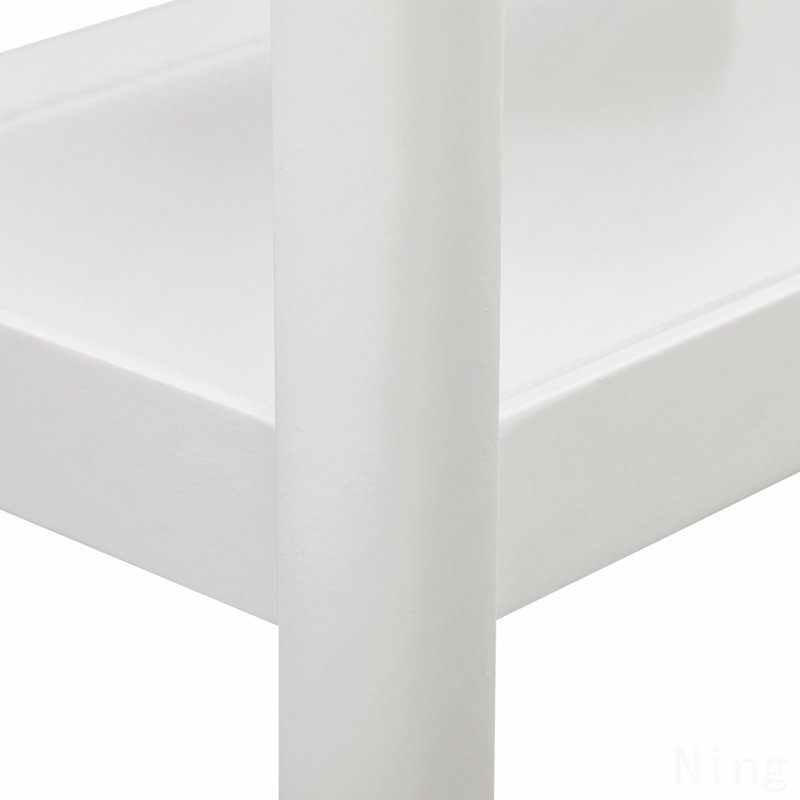 Basic Wooden Bedroom Nightstand, White