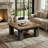 39.4-inch 2-tier Square Coffee Table
