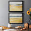 Ochre Seaside I - 2 Piece Single Picture Frame Print Set-1853495623-1853495622
