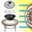 Hetton Round Iron Fire Pit