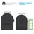 Ironside Black Post-Mount Mailbox with Magnetic Closure