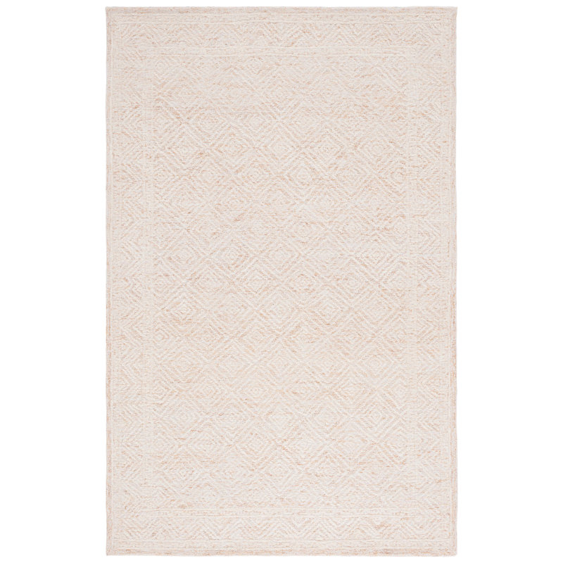 Minja 111 Area Rug In Ivory / Orange, Runner 2'3" x 8'