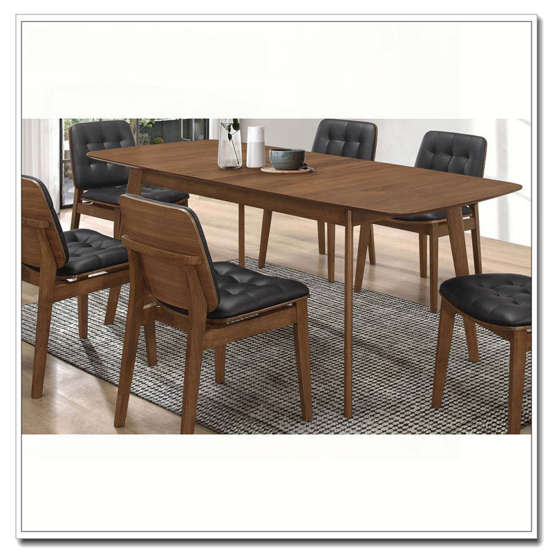 Carson Carrington Natural Walnut Extension Leaf Dining Table