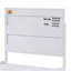 Lit plateforme double blanc