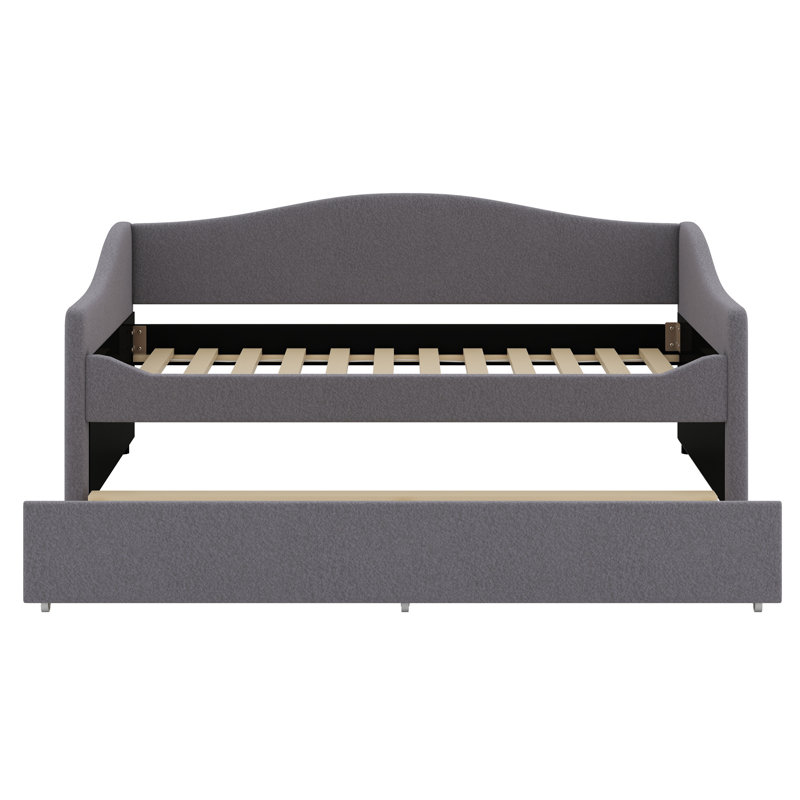 Upholstered Daybed With Light And Trundle