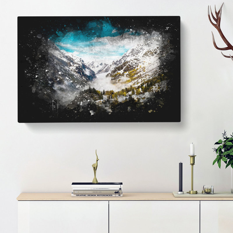 Mountain View In France - Wrapped Canvas, 50cm H x 76cm W x 3cm D