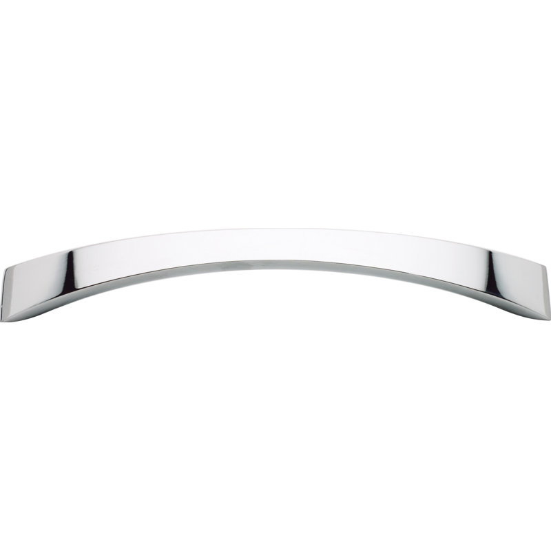 Sleek 5 1/16" Center to Center Arch Pull, 6 5/16", Polished Chrome
