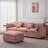 Modular Sectional Couch,Upholstered Soft Chenille Fabric Sofa,3 Seater With Ottoman L Shape Sofa-819305534