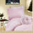 Romantic Microfiber Bedding Sets, Pink Ruffle Twin/xl For Cozy Bedroom