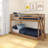 Kentin Twin Over Twin Low Bunk Bed-69466269