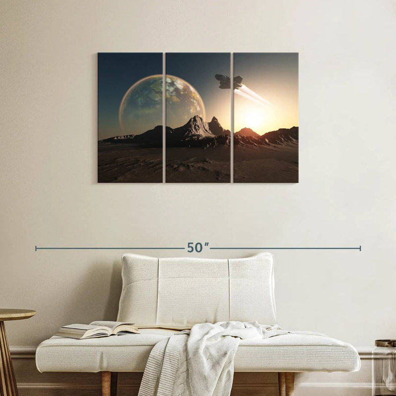 Kelan Spacecraft, 24" H x 38" W