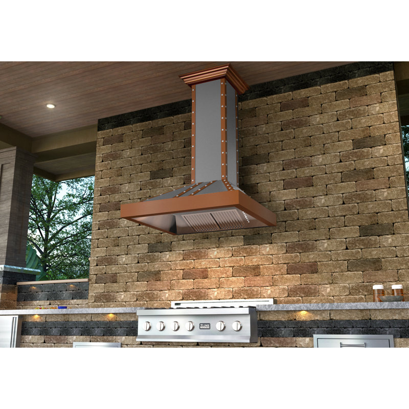 36" DuraSnow® 700 CFM Ducted Wall Mount Range Hood, Satin Stainless Steel, 36"