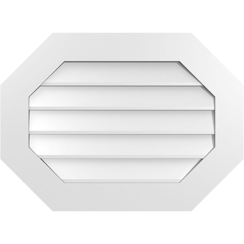 Évent horizontal gondole allongé en surface octogonal Signature, H 22 po x l 30 po x P 1 po