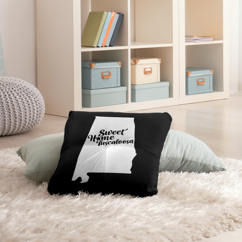 Housse de coussin et insert, H 26 po x l 26 po, Noir, Tuscaloosa