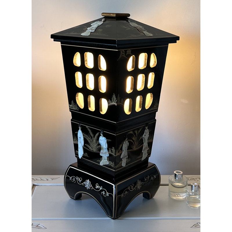Cobhan 62Cm Black Table Lamp Set