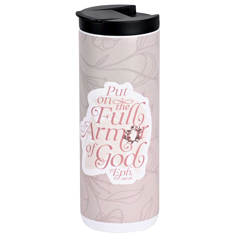 Gobelet à motif floral sur l'armure complète 20 oz
