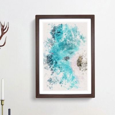 Alifu Atoll in the Maldives - Framed Print