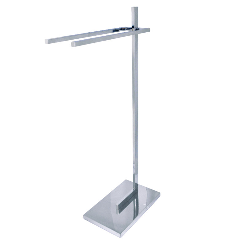 Kingston Brass Edenscape Freestanding Dual Towel Rack, Polished Chrome