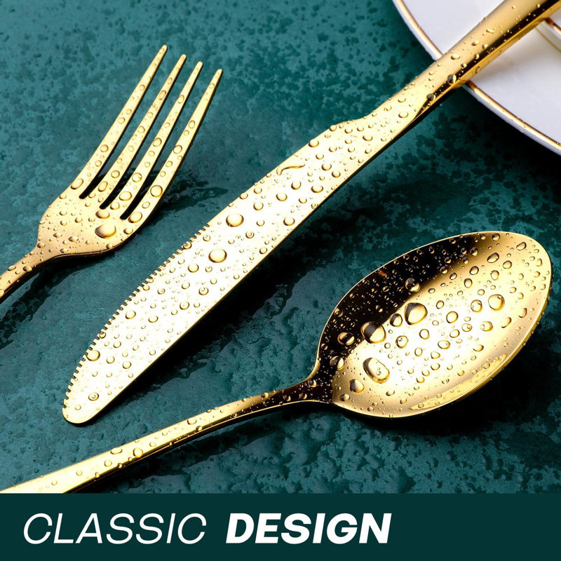 Gold And Silverware Set