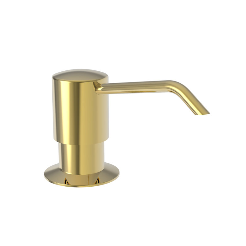 East Linear Soap or Lotion Dispenser, French Gold (PVD)
