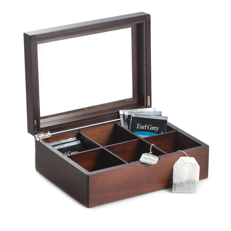 Red Barrel Studio® Arkim Wood Tea Box