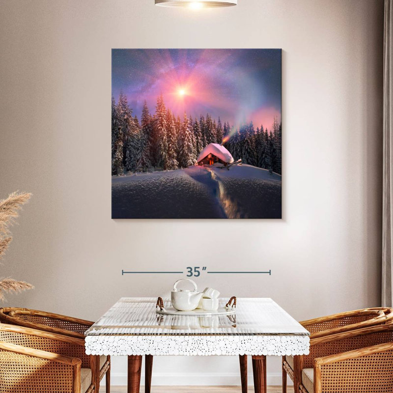 Alvord Carpathians Winter Cabin, 39" H x 39" W