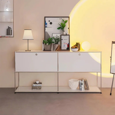 Armoires de bureau modulaires en métal avec tablettes réglables