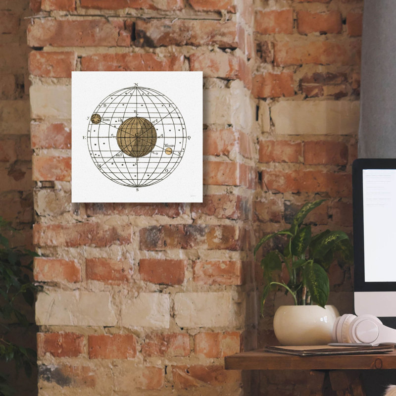 "Epic Graffiti" Solar Globe 1 "par Sue Schlabach, art mural sur toile, H 12 po x l 12 po x P 0,75 po