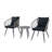 3 - Piece Seating Group With Glass Top Table-514446446