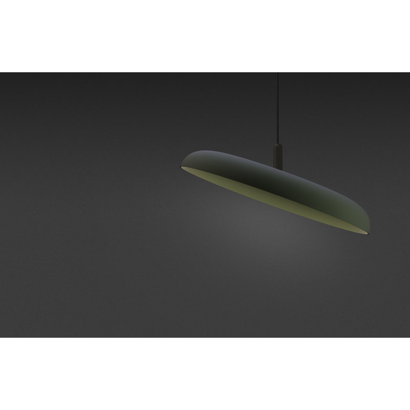 Nivél 1 - Light Single Dome Pendant, Black, 120" H x 15" W x 15" D, Forrest