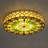 Aquebogue 19.7" Vintage Fashion Tiffany Flush Mount Ceiling Light