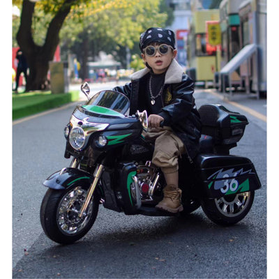 Motocyclette, moto à deux places, moto électrique à deux places pour motocyclette, moto avec démarrage à clé / phare à 3 roues / boîte de rangement / deux moteurs / deux places