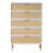 Bilal 36.2” W 5-drawer Rattan Chest With Rubberwood Legs