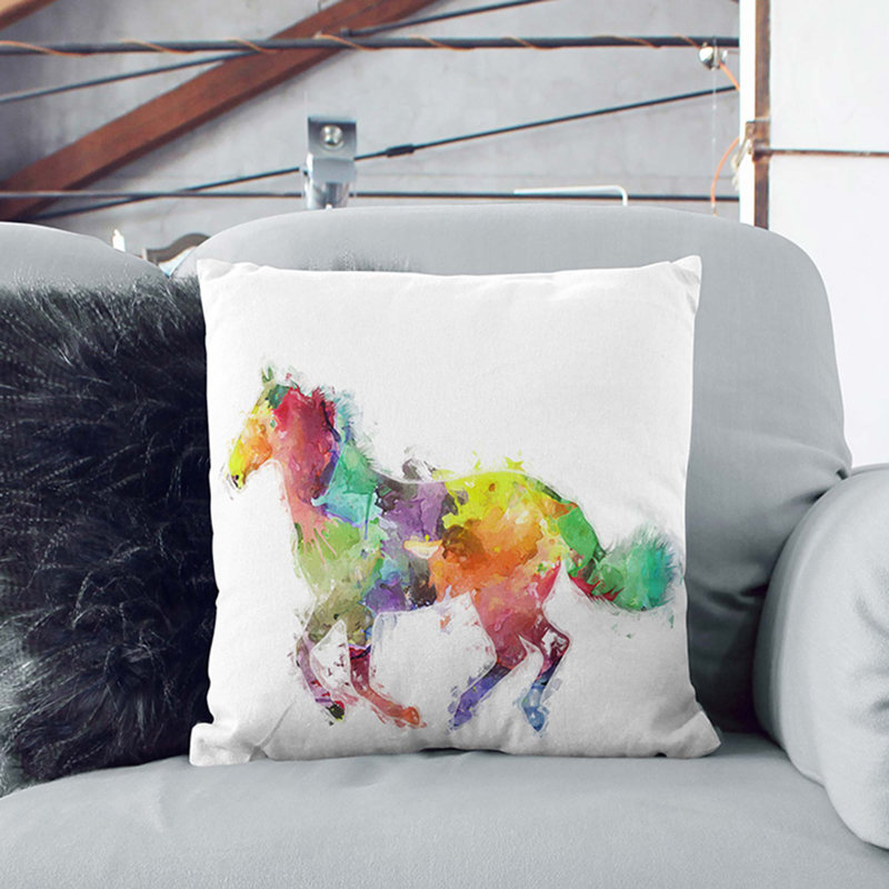 Square Throw Cushion, Black, 55cm H x 55cm W x 20cm D