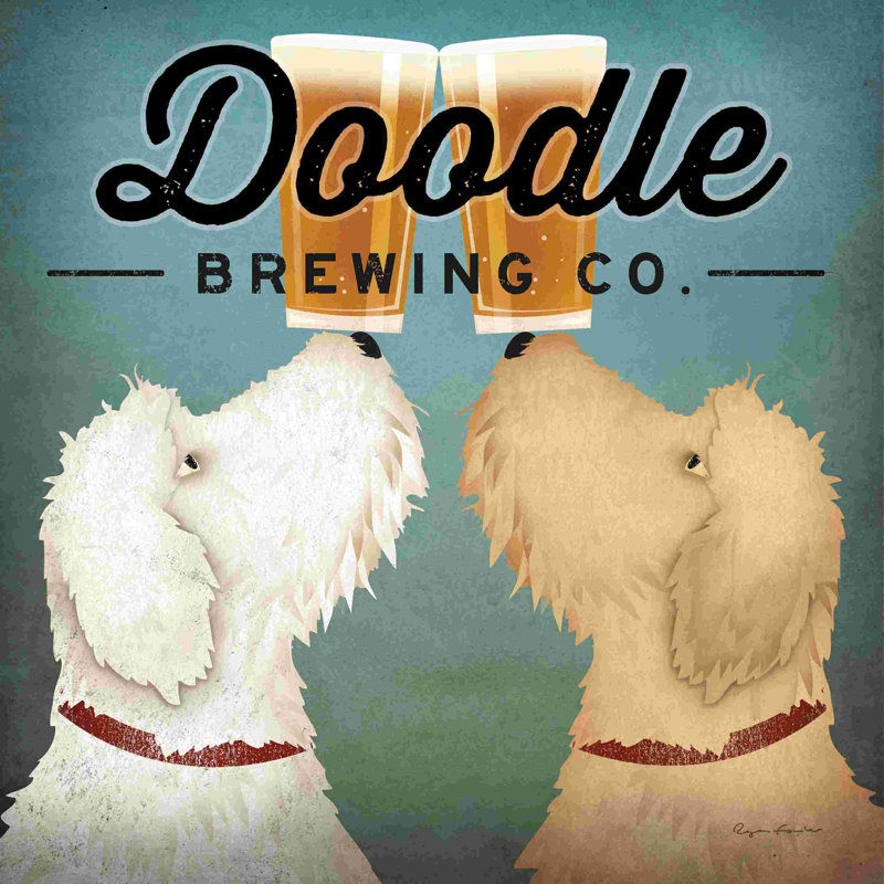 Double Doodle, H 12 po x l 12 po, Non, Toile tendue