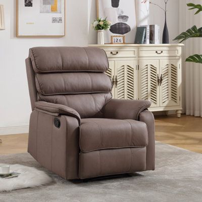 Fauteuil inclinable manuel moderne en similicuir