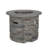 Outdoor 32" Round Mgo Propane Fire Pit, Grey Top - 40,000 BTU