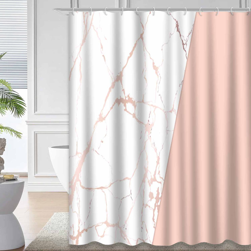 Rideau de douche Marble Luxury, L 72 po x l 72 po