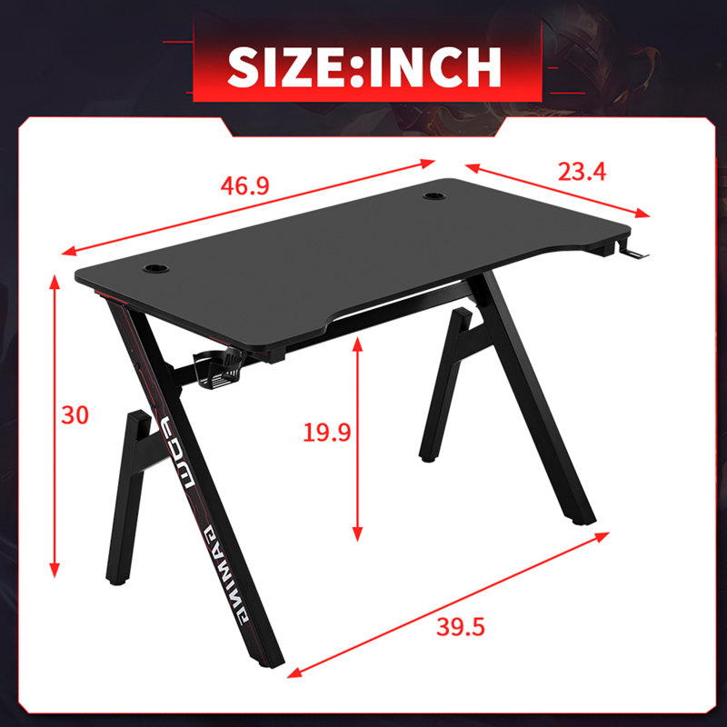 Bureau de jeu, H 30 po x l 46,9 po x P 23,4 po