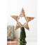 SET OF THREE CHRISTMAS TOPIARIES - GREEN WITH NATURAL STAR