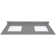61'' W Double Vanity Top