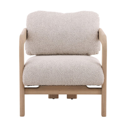 Chavez Polyester Occasional Chair, Cream